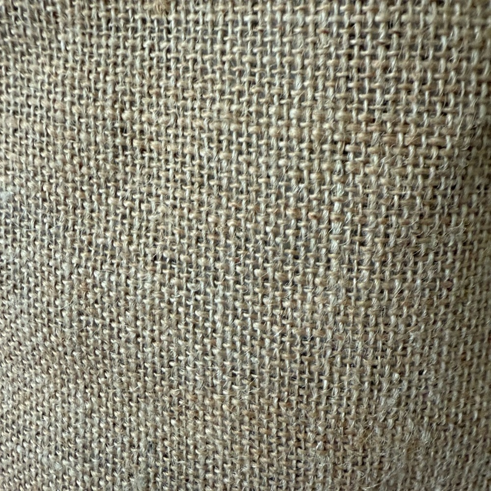 Mary & Martha Ampersand Burlap Lined Tote Bag with Black Handles NEW - Picture 3 of 10